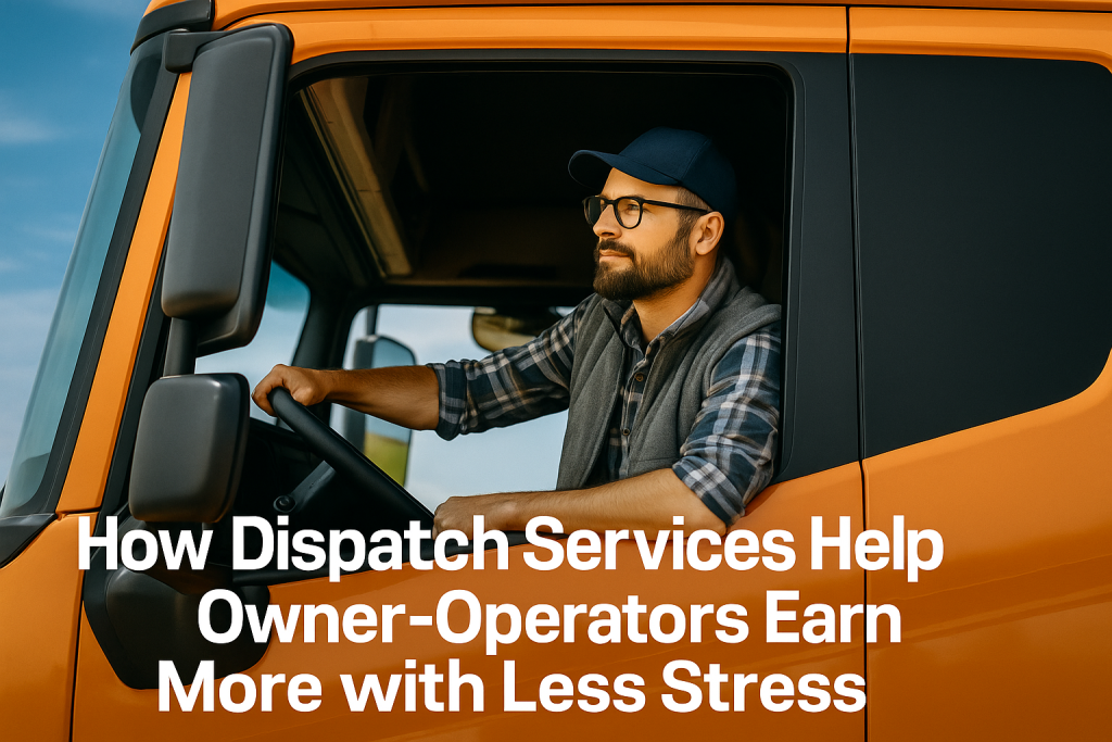 How Dispatch Services Help Owner-Operators Earn More with Less Stress