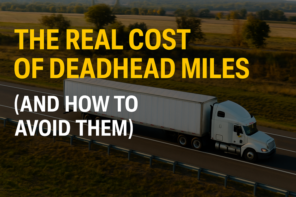 The Real Cost of Deadhead Miles (And How to Avoid Them)
